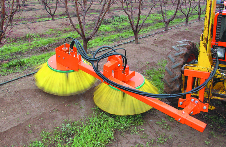 Fork-lift-mount-Twin-head-sweeper-ideal-for-orchard-banks